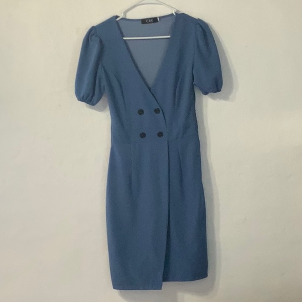 Blue dress with buttons